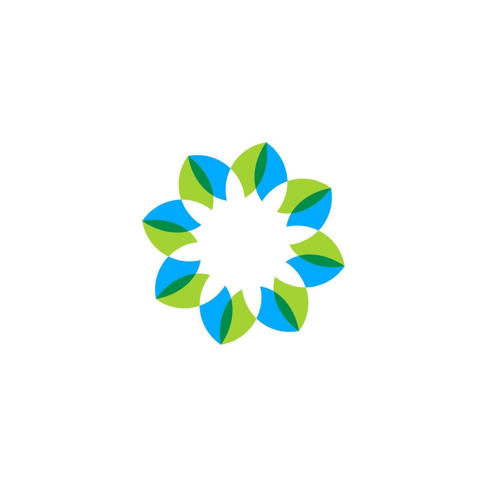 A logo for a company that makes green leaves vector