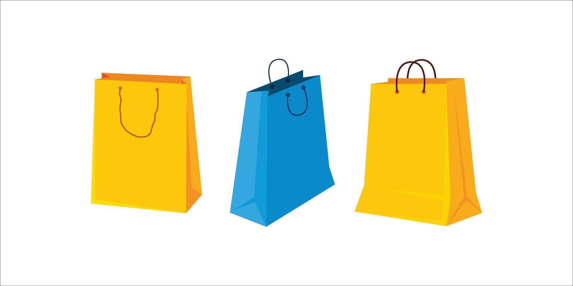 Bright and vibrant collection of colorful sale shopping elements ideal for e-commerce, marketing promotions, retail events, and discount campaigns vector