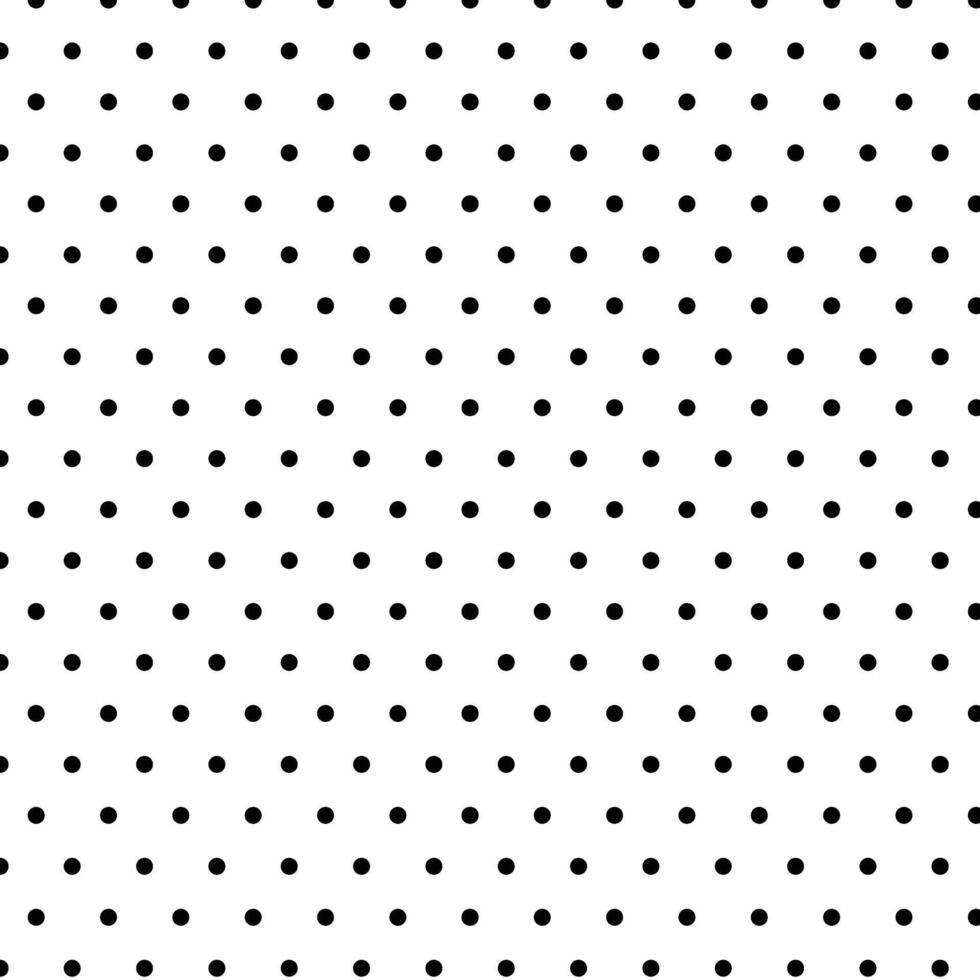 A black and white polka dot pattern vector