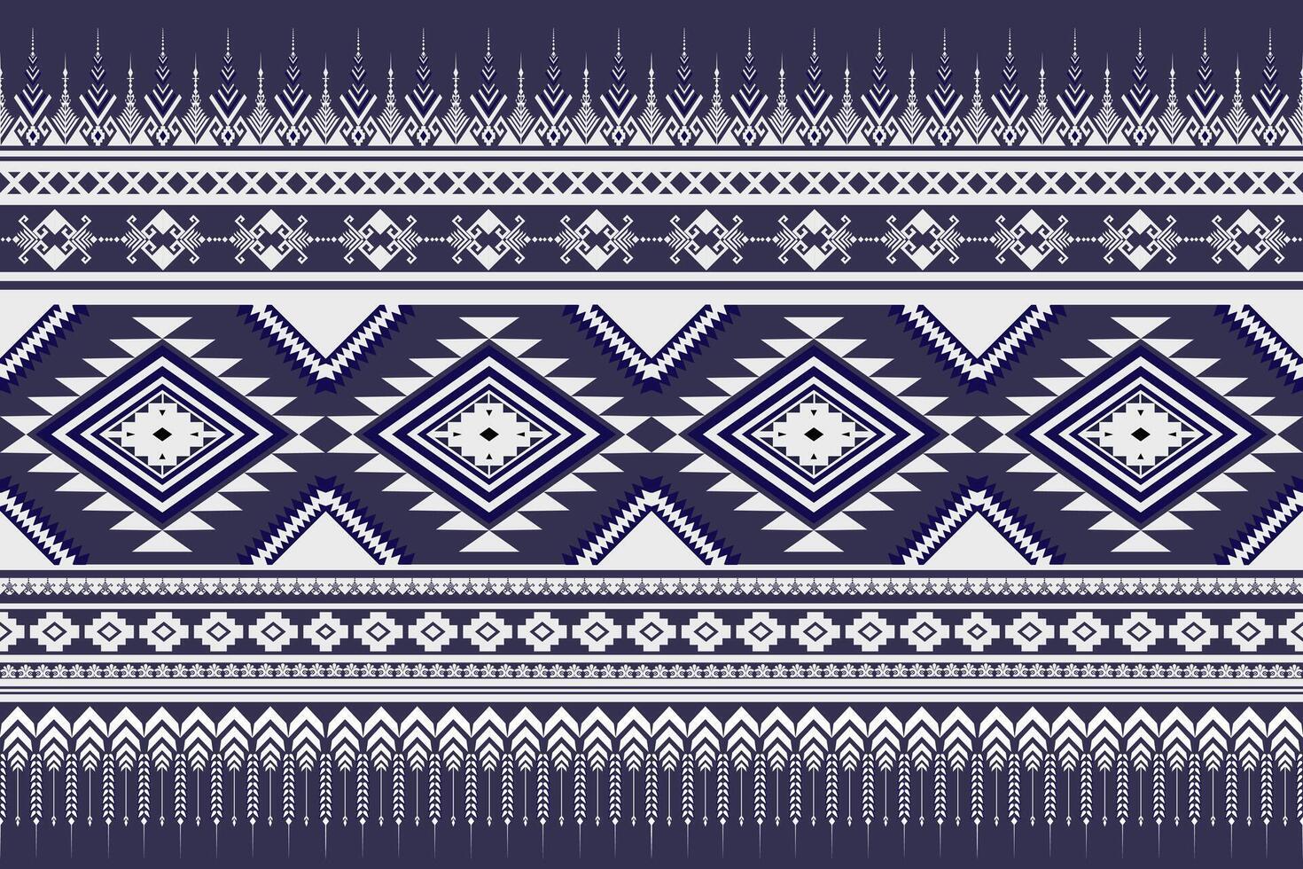 Abstract tribal blue and white Ethnic pattern for fabric, clothing, textile, home decoration vector