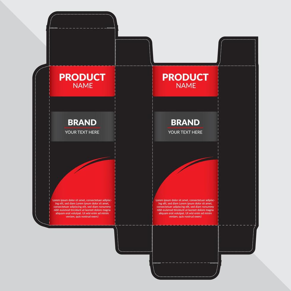 product packaging mockup template vector