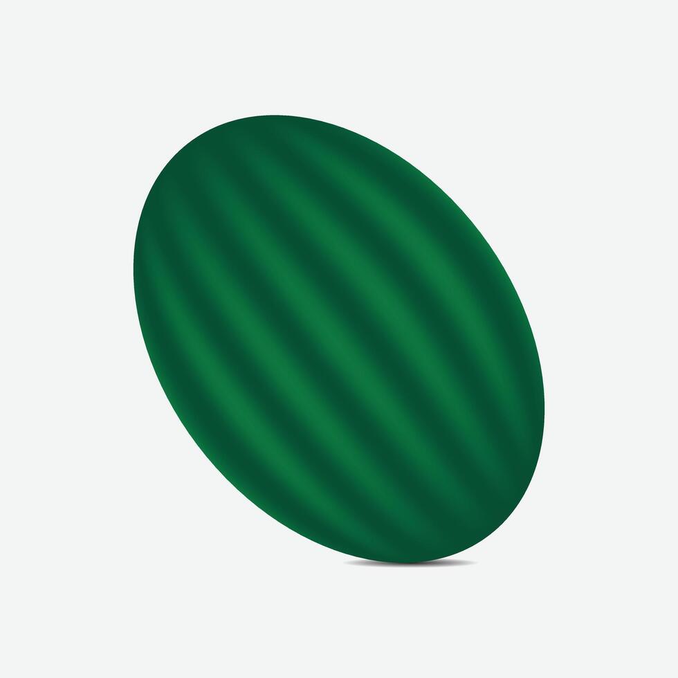 a green watermelon on a white background vector