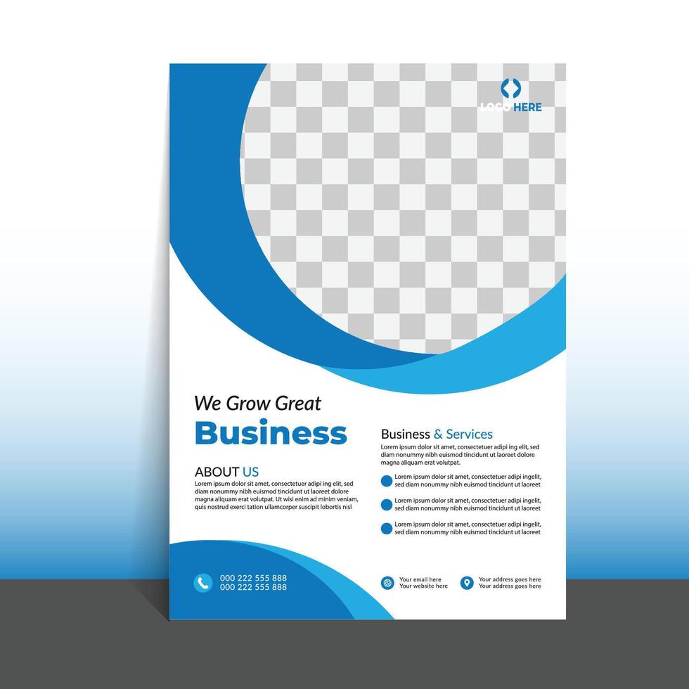 three vertical brochure templates with different colors vector