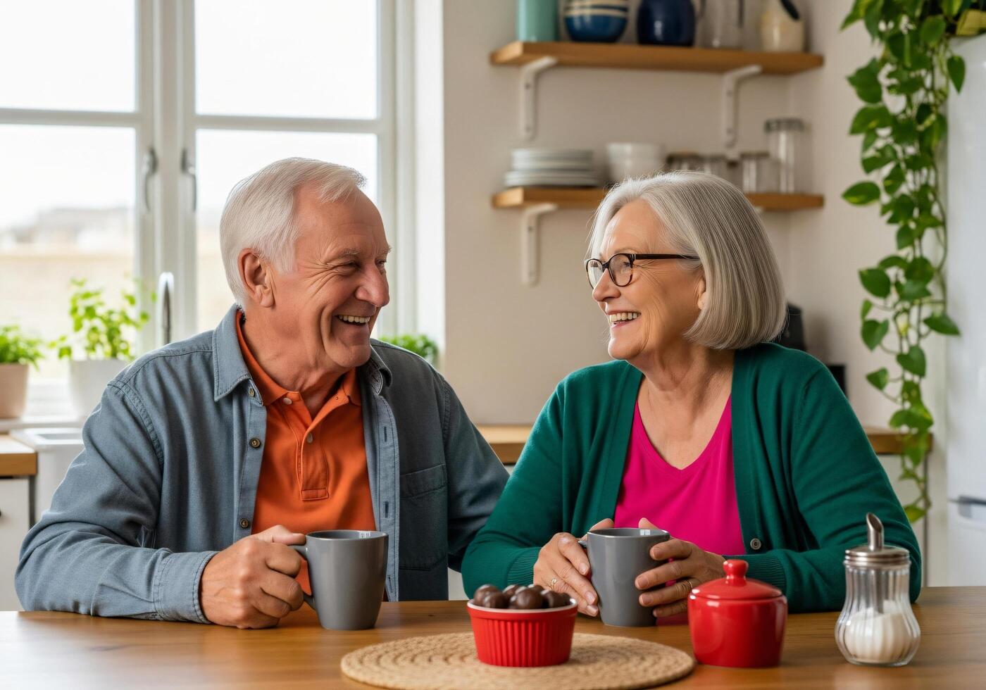 Happy Couple Sharing a Moment photo