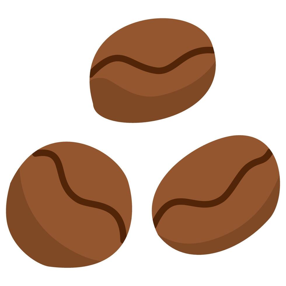 Coffee beans cartoon vector