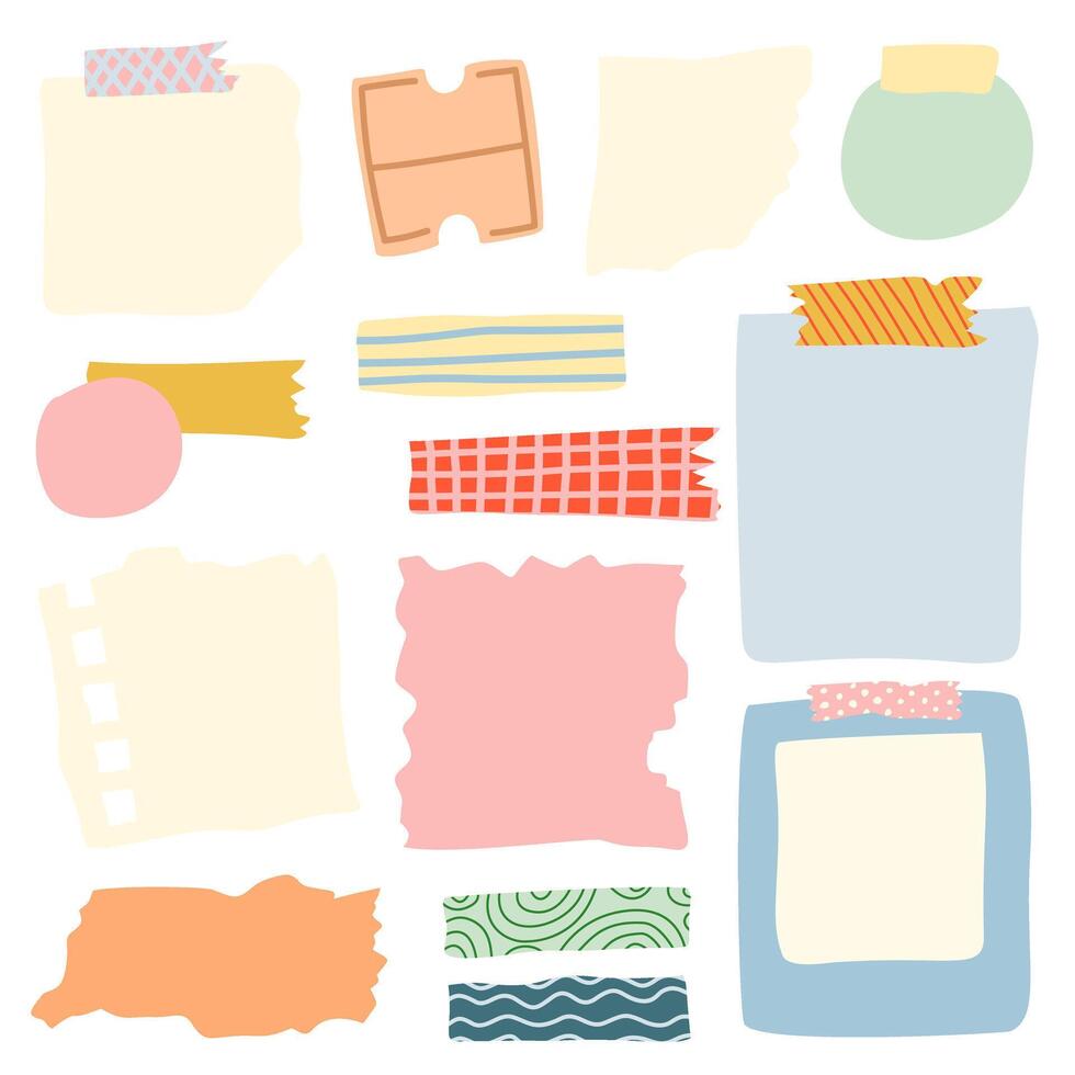 Sticky Note note papers vector