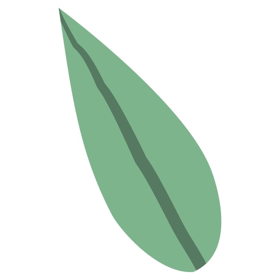 simple green leave vector