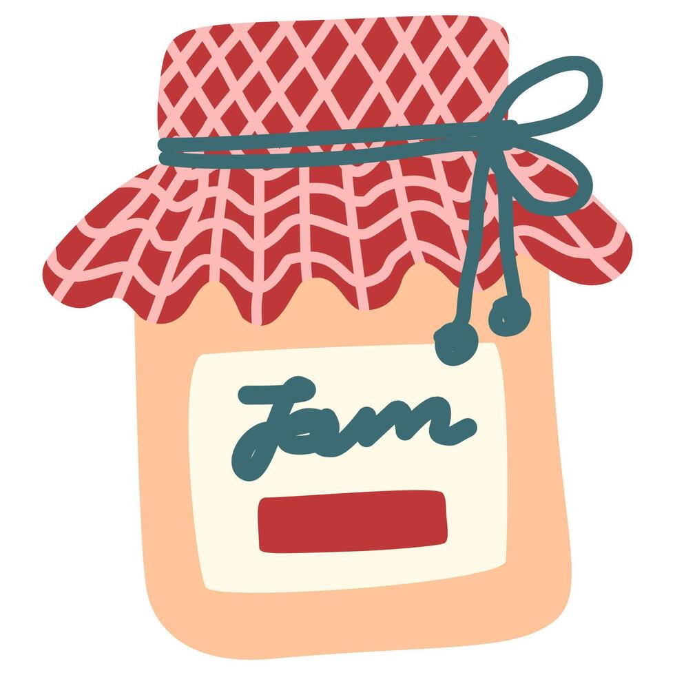 illustration of a strawberry jam vector