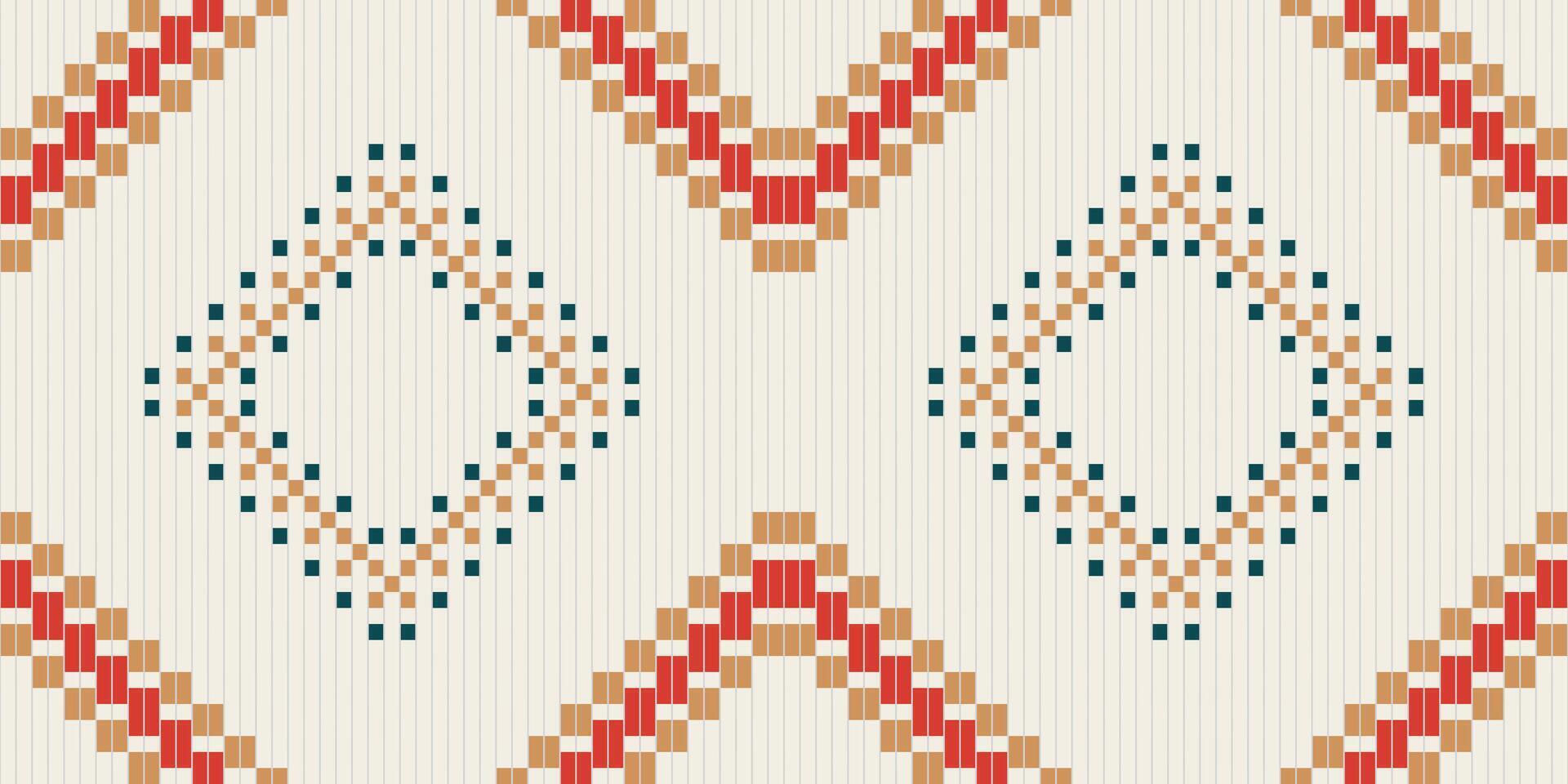 Shawl Geometric Pattern Wallpaperfolk Embroidery, Aztec Geometric Ornament Print. Design for Carpet, Wallpaper, Clothing, Wrapping, Fabric vector