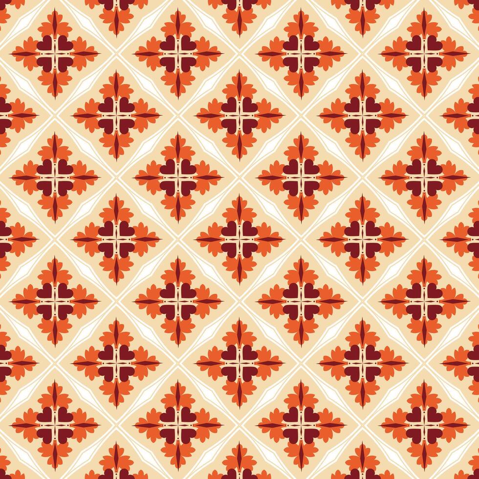 Mediterranean and Moroccan abstract pattern background featuring elegant traditional geometric design vector