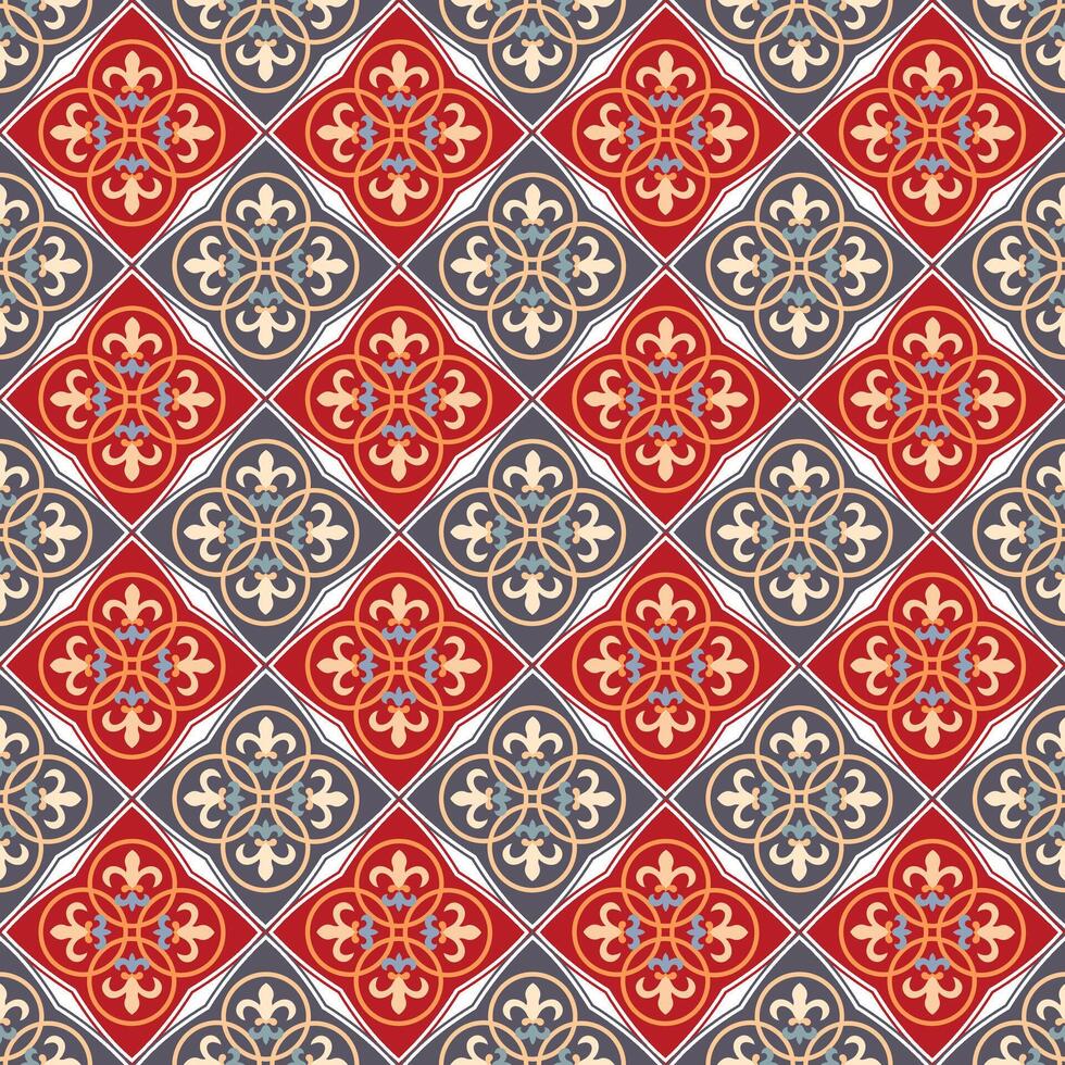 Moroccan and Mediterranean inspired abstract background featuring geometric patterns in a traditional and stylish design vector