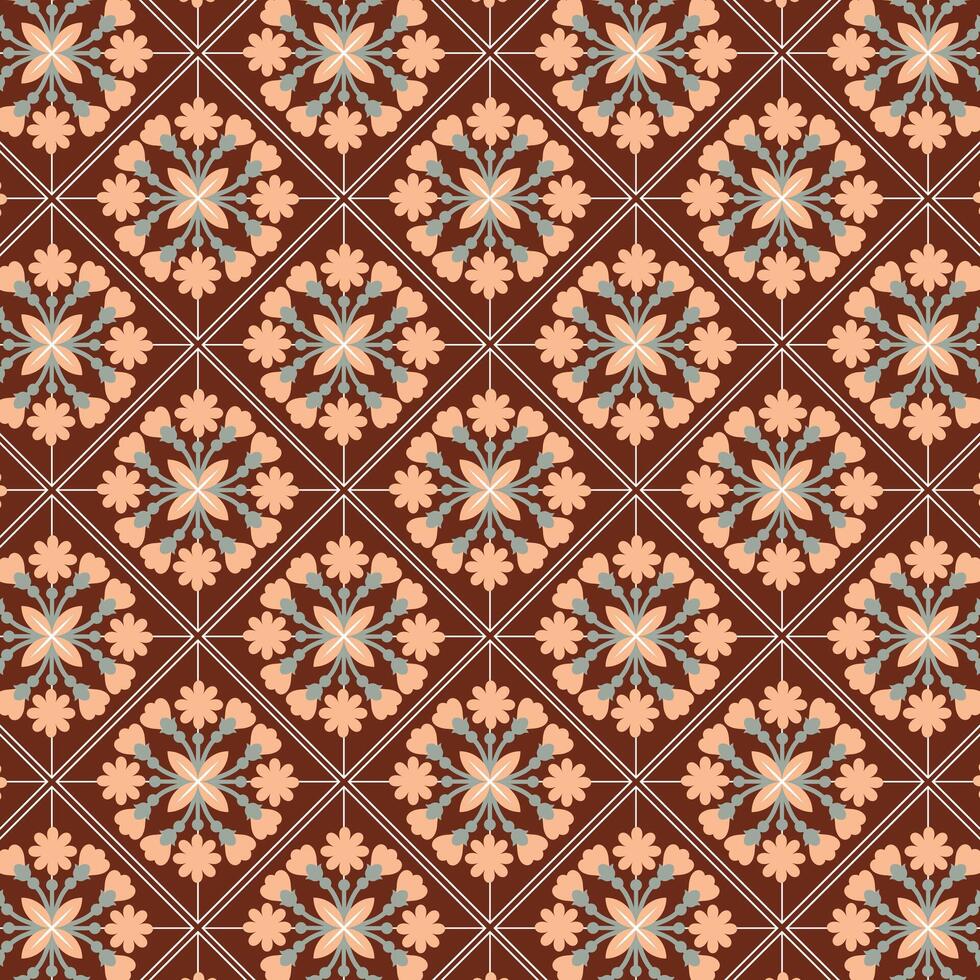 Abstract decorative background with Mediterranean and Moroccan influences using intricate geometric shapes vector