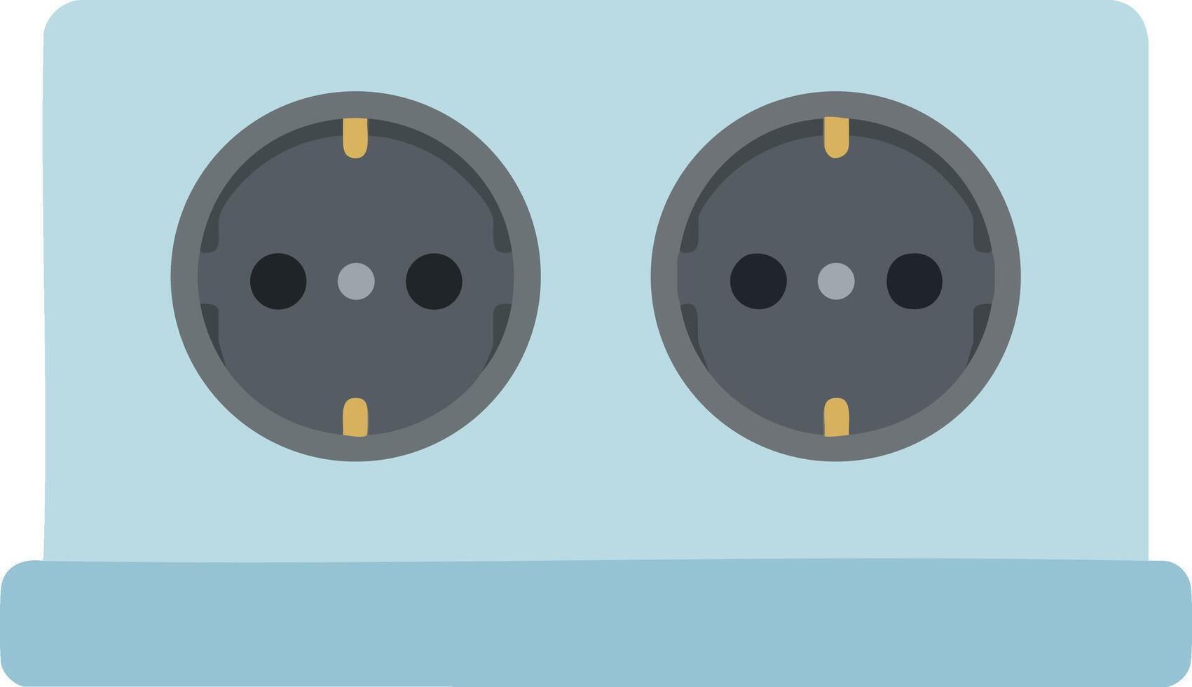 European style electrical power socket outlet design for home and office use in format vector