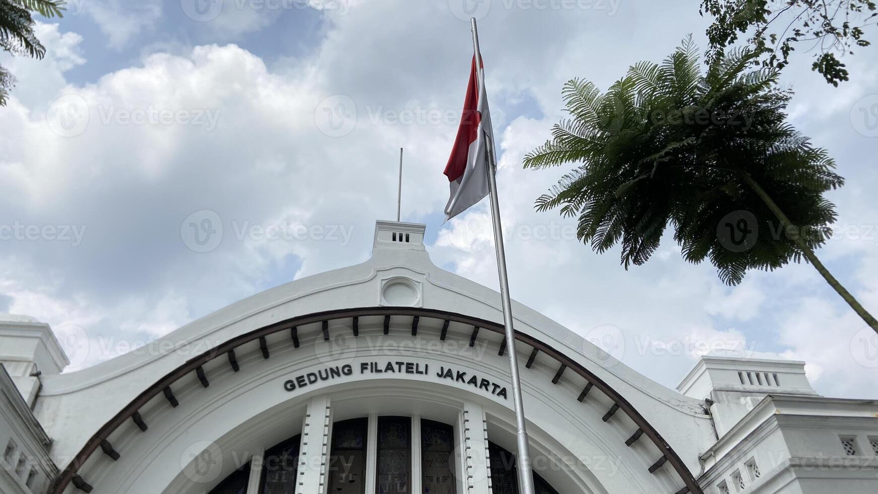 Landscape View of Filateli Building in Jakarta photo