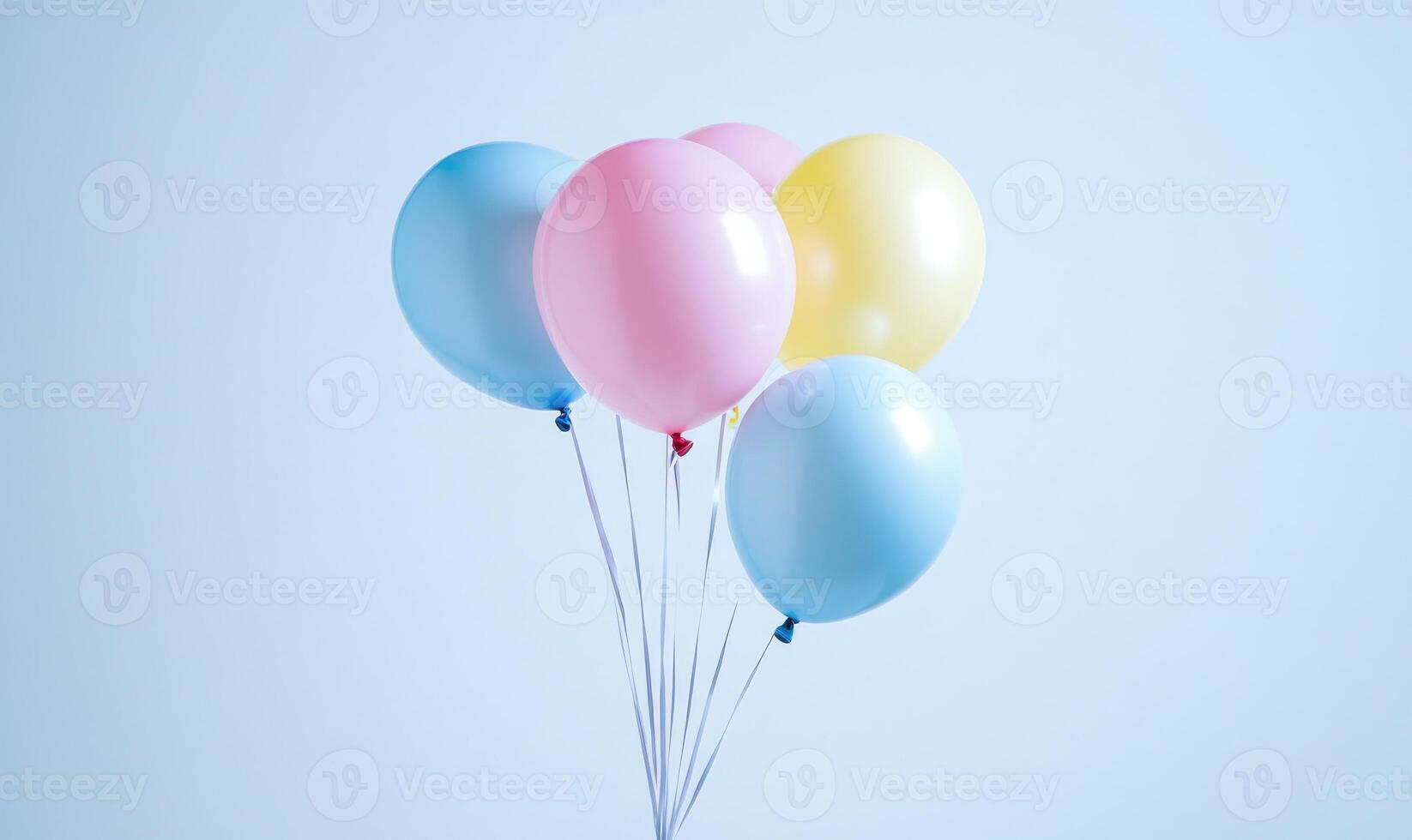 a bunch of balloons in different colors photo