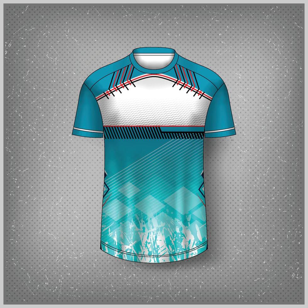 a blue and white jersey vector