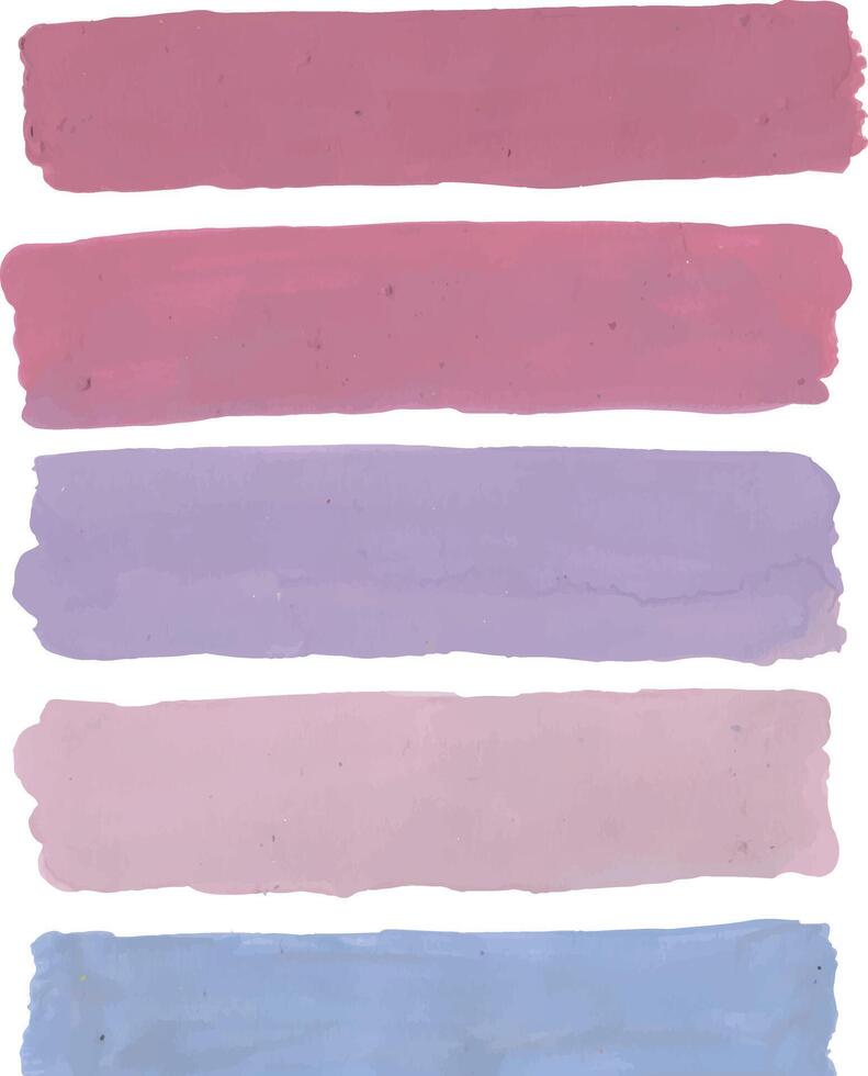 Color Swatches in Pastel Hues watercolor art vector
