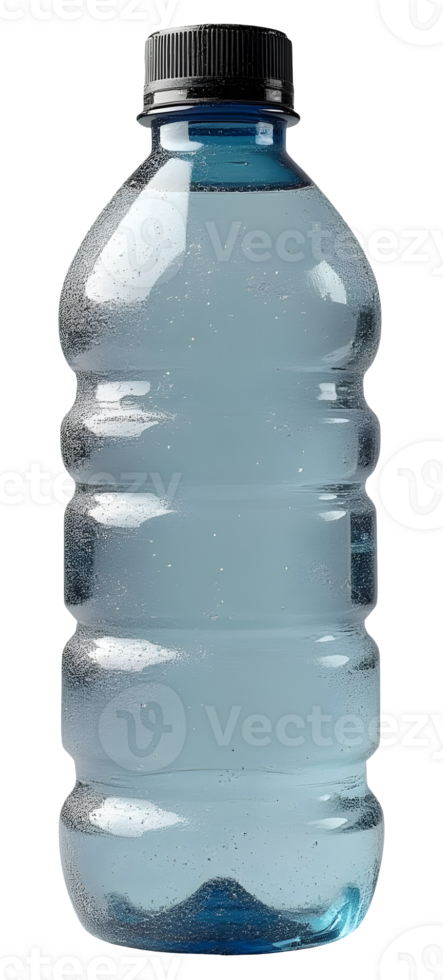Clear plastic water bottle, refreshing drink. Hydration, cool, thirst, clean png