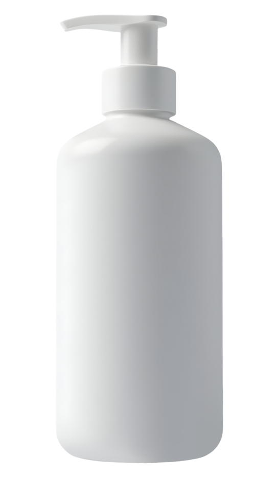 White pump bottle offers clean, fresh solution for personal care and hygiene png