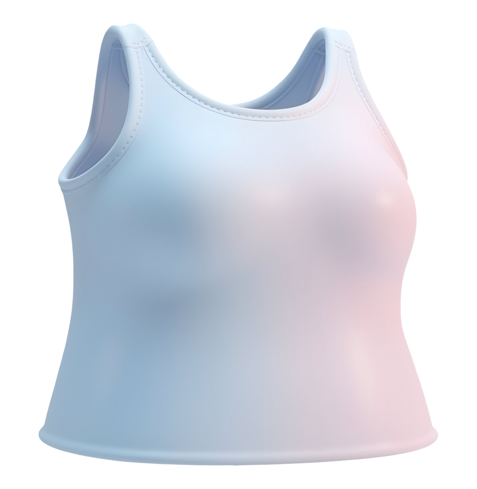 White tank top clothing apparel offers simple style and soft comfortable fabric png