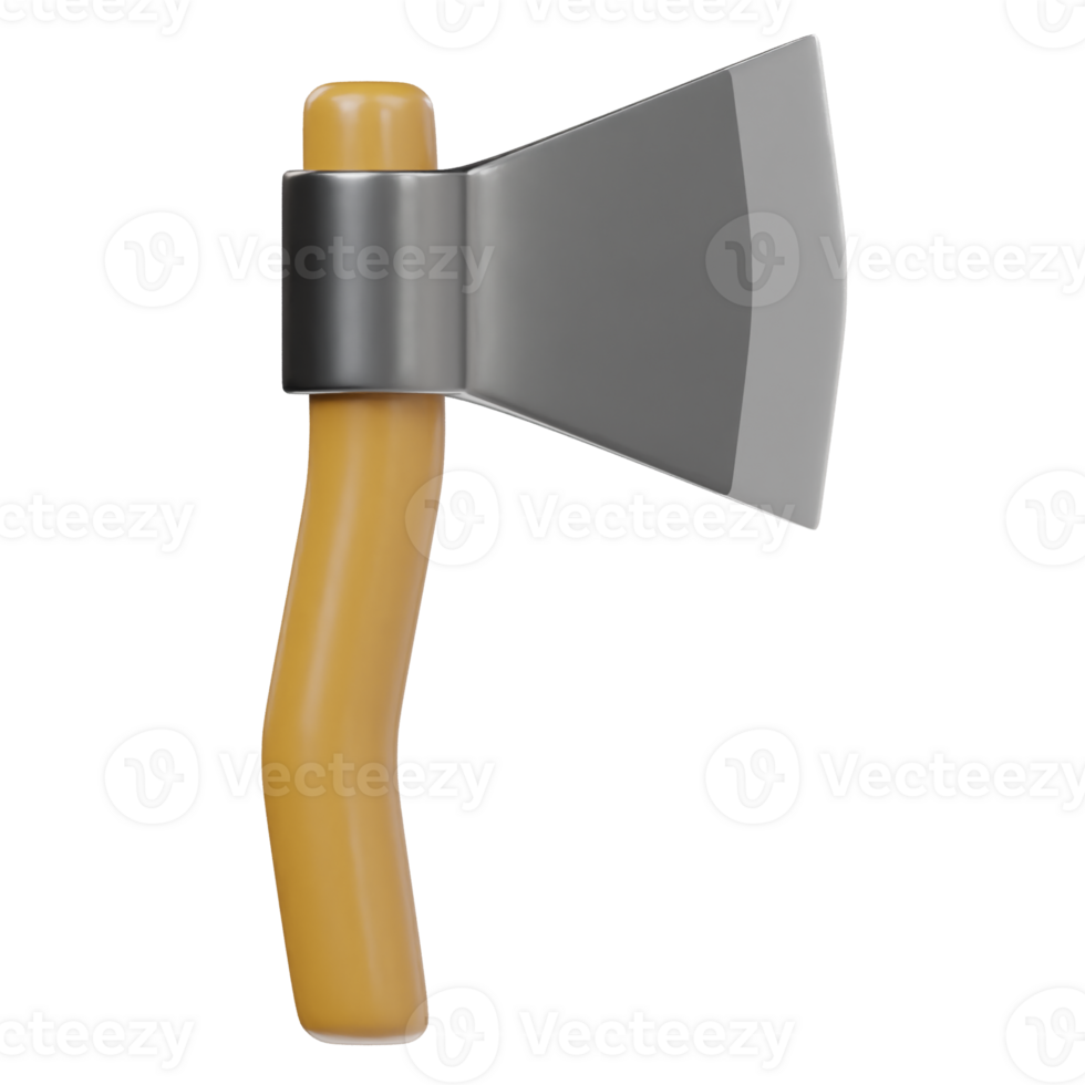 Axe 3d icon rendering illustration png