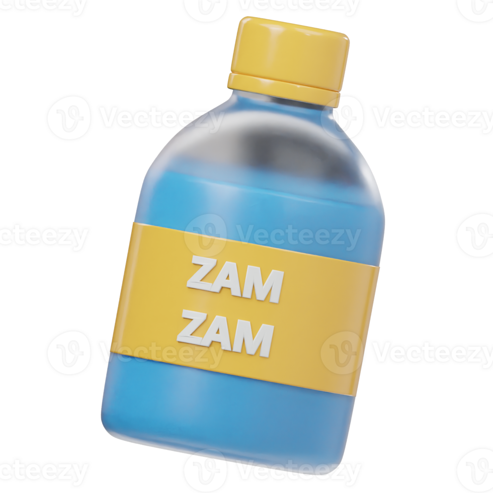 3d icon zam zam water png