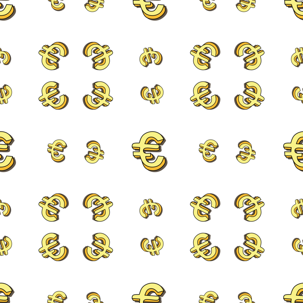 EU currency pattern png