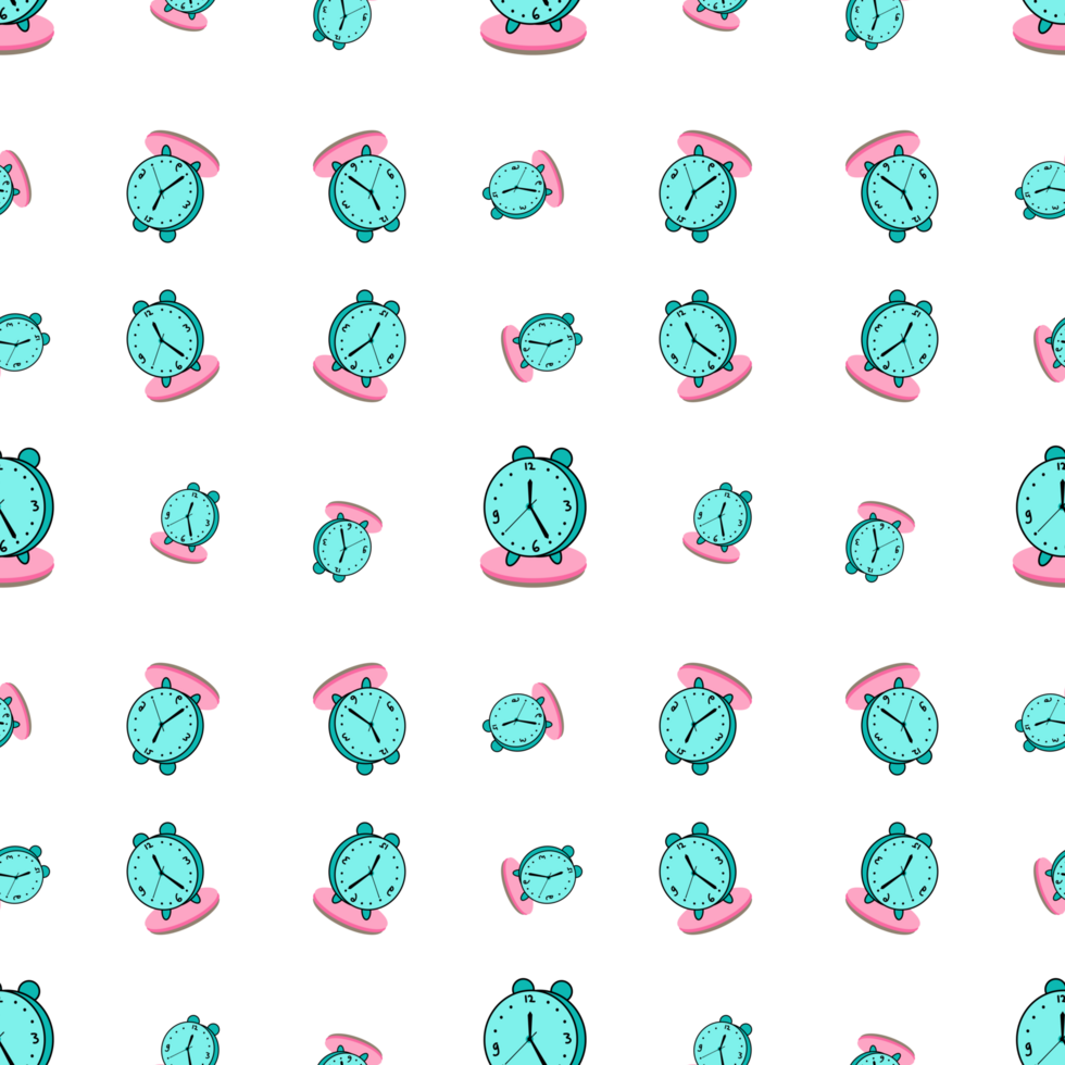 Alarm clock pattern png
