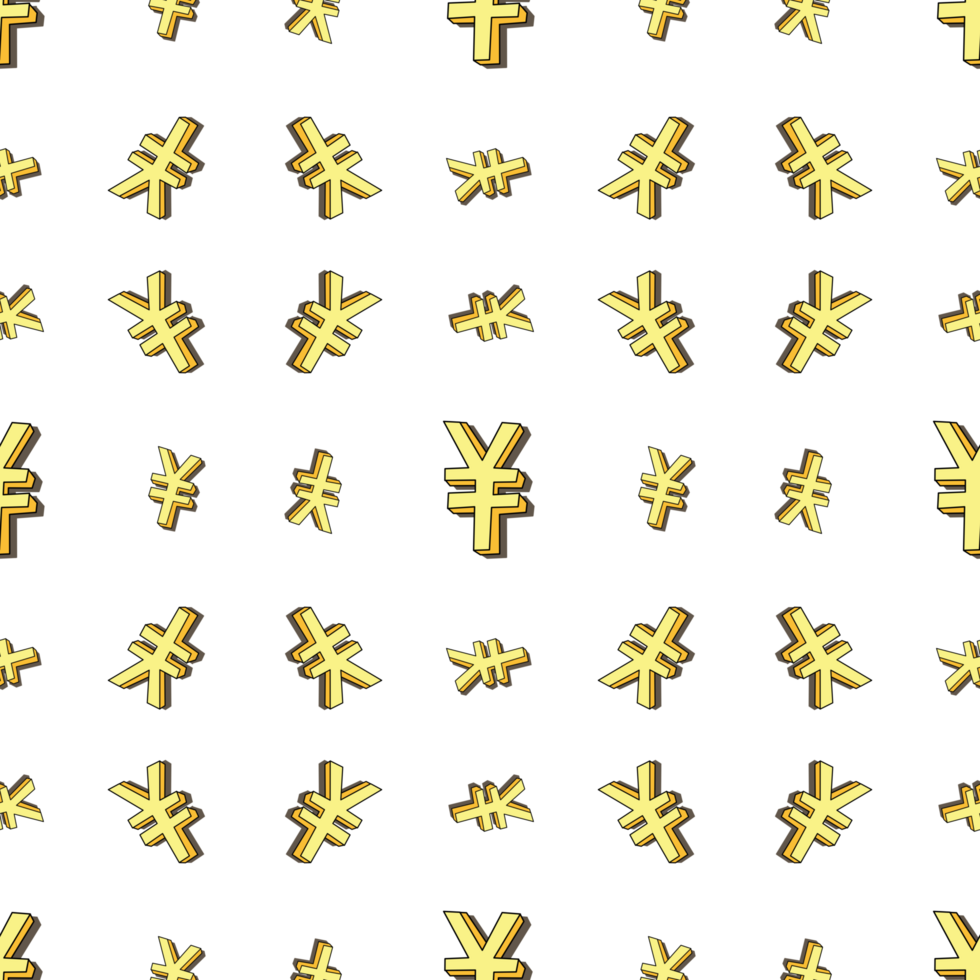 Yuan currency pattern png