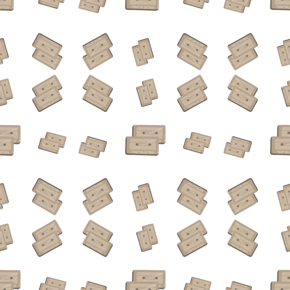 Radio cassette pattern png