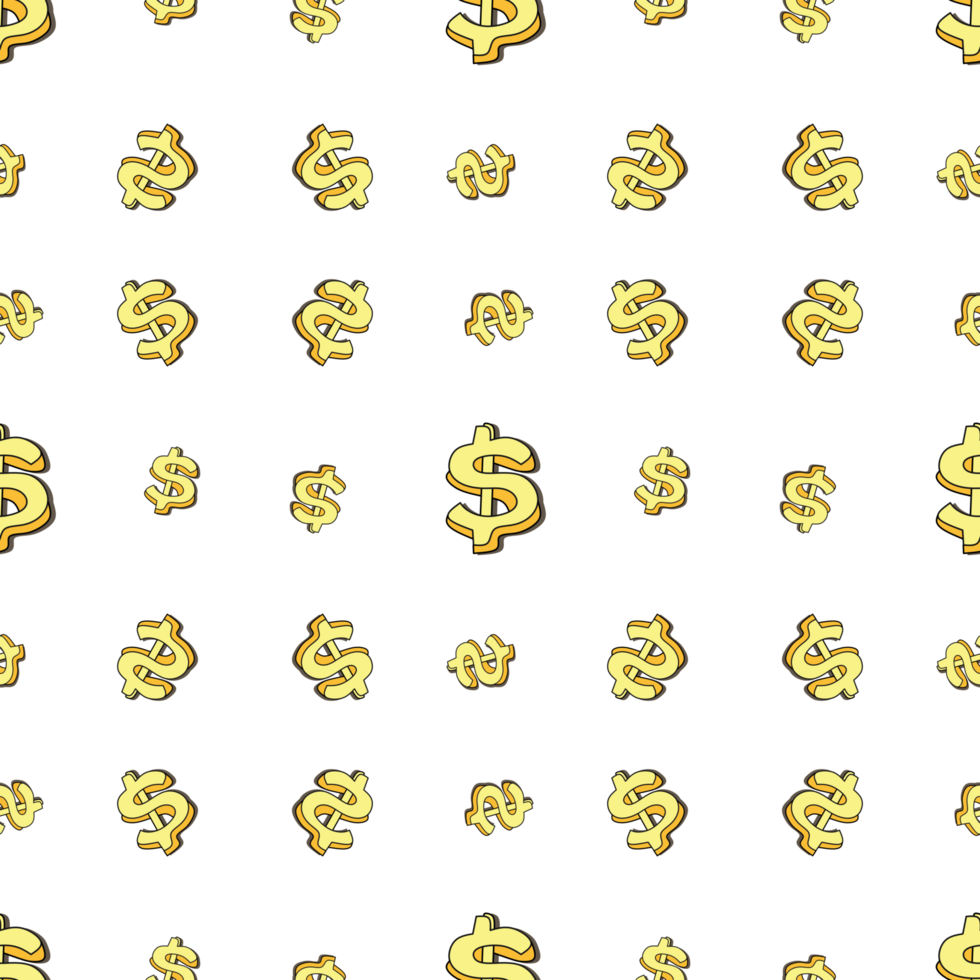 Dollar currency pattern png