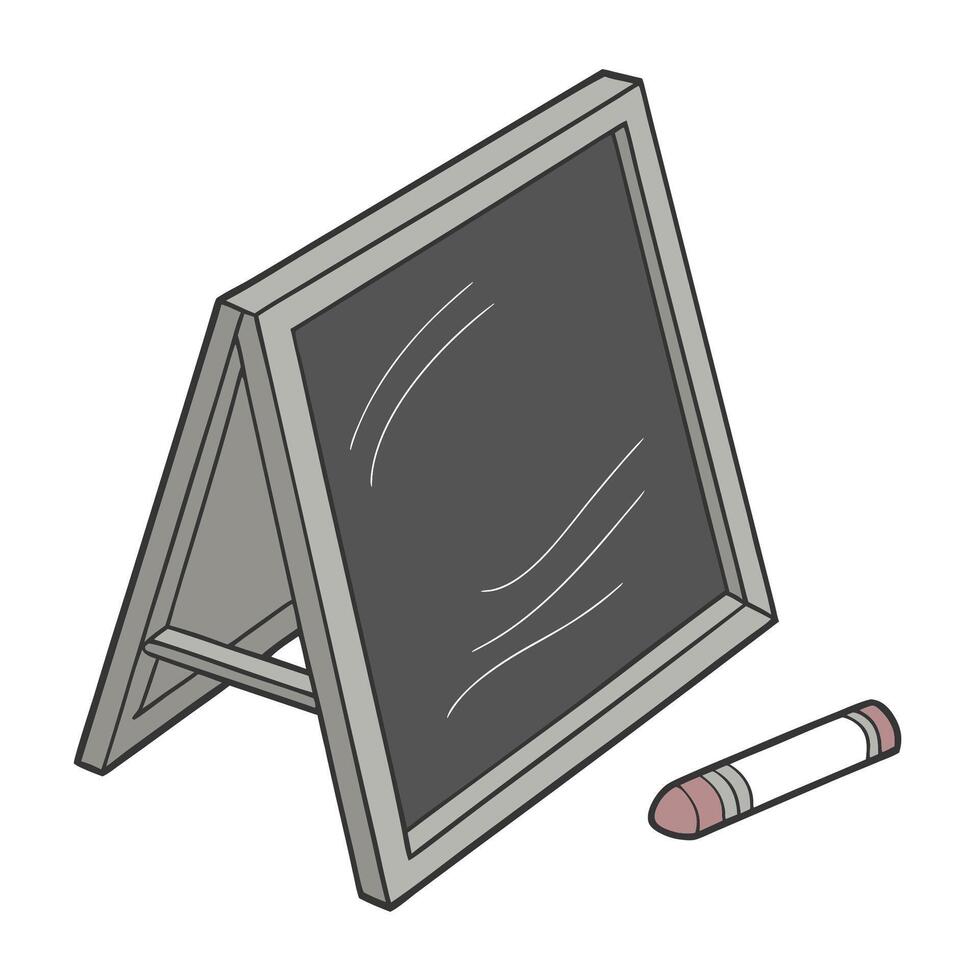 Chalkboard Sign with Chalk Illustration for Menu or Promotion vector