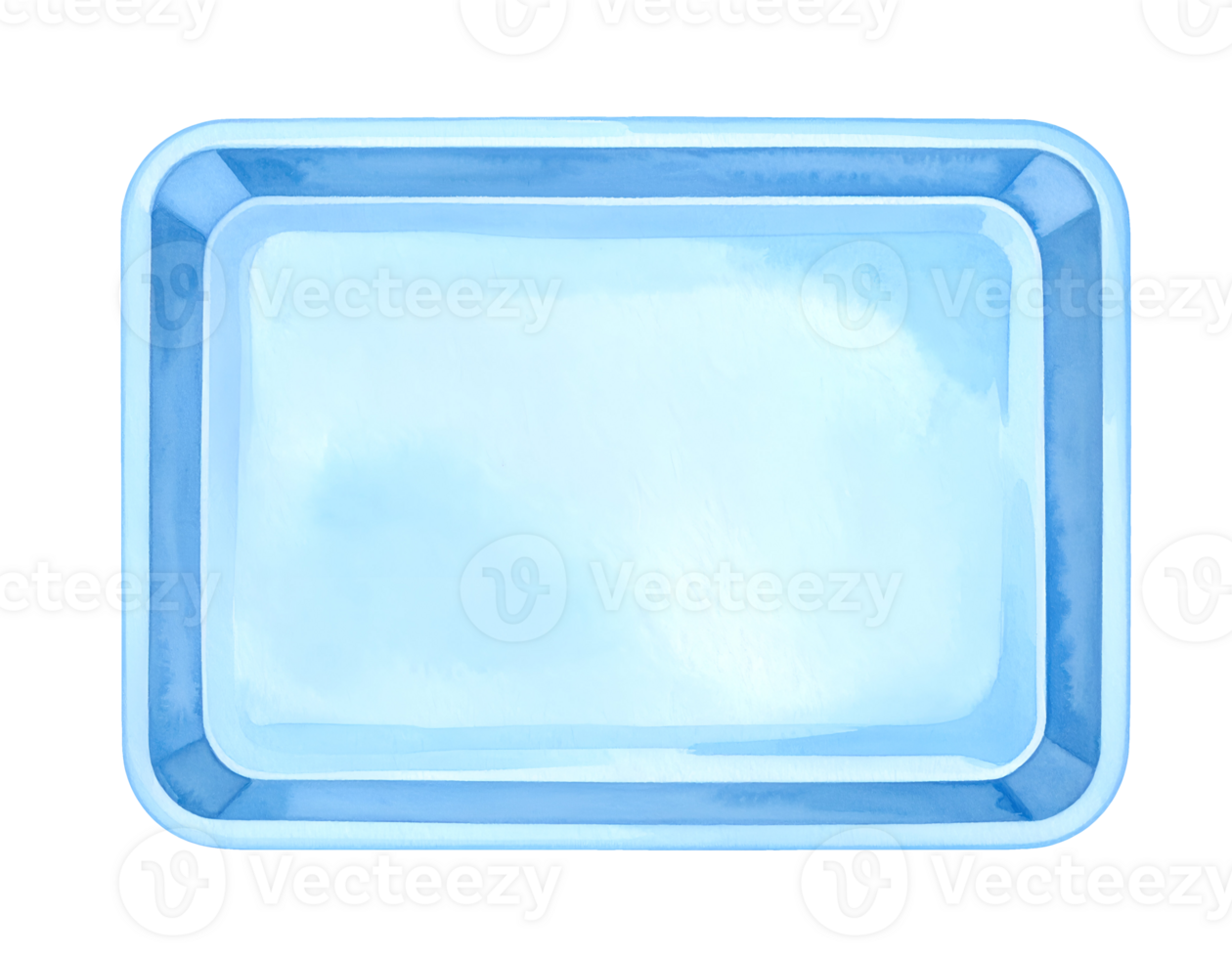empty dental impression tray watercolor top view on isolated background used in dental procedures and orthodontic clinics for teeth molding png