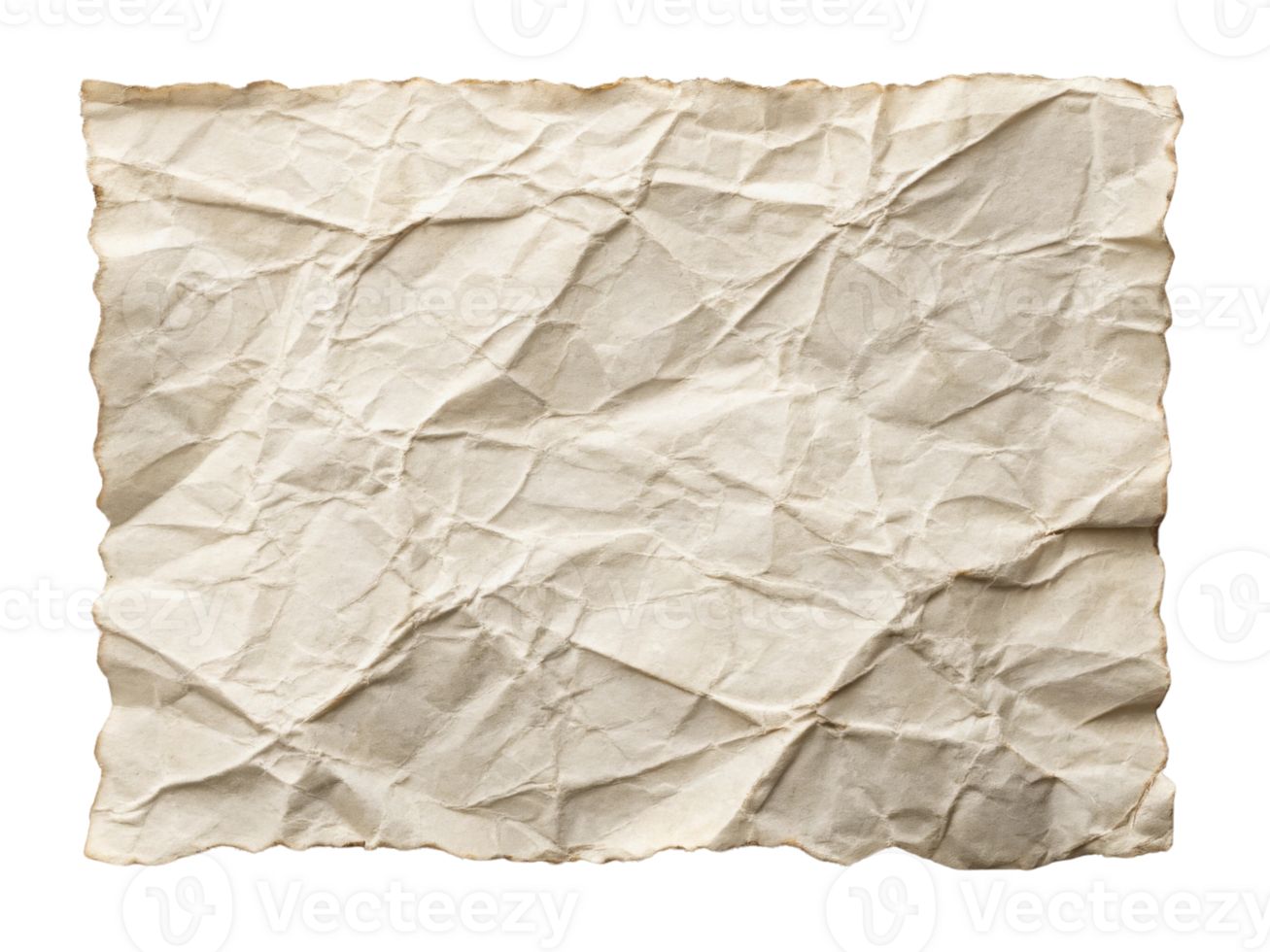 Crumpled paper with textured surface creates interesting visual element that can evoke nostalgia and creativity png