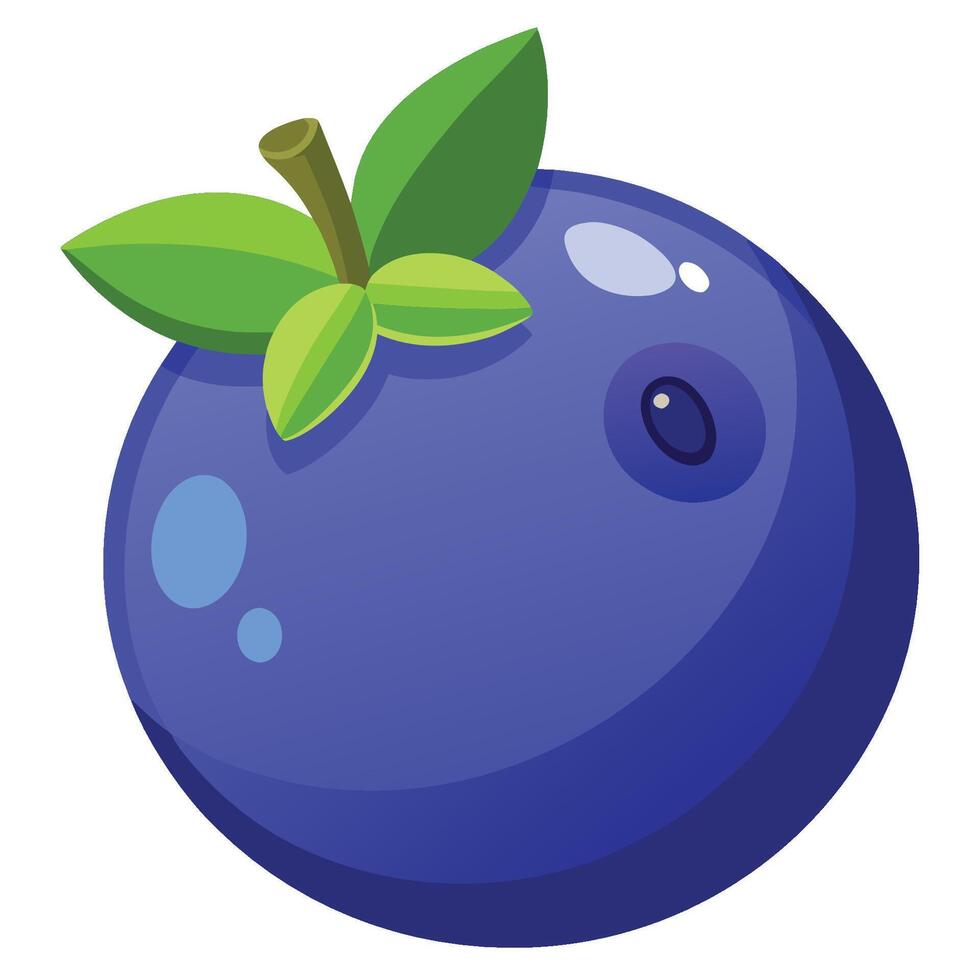 Blueberry fruit icon illustration vector