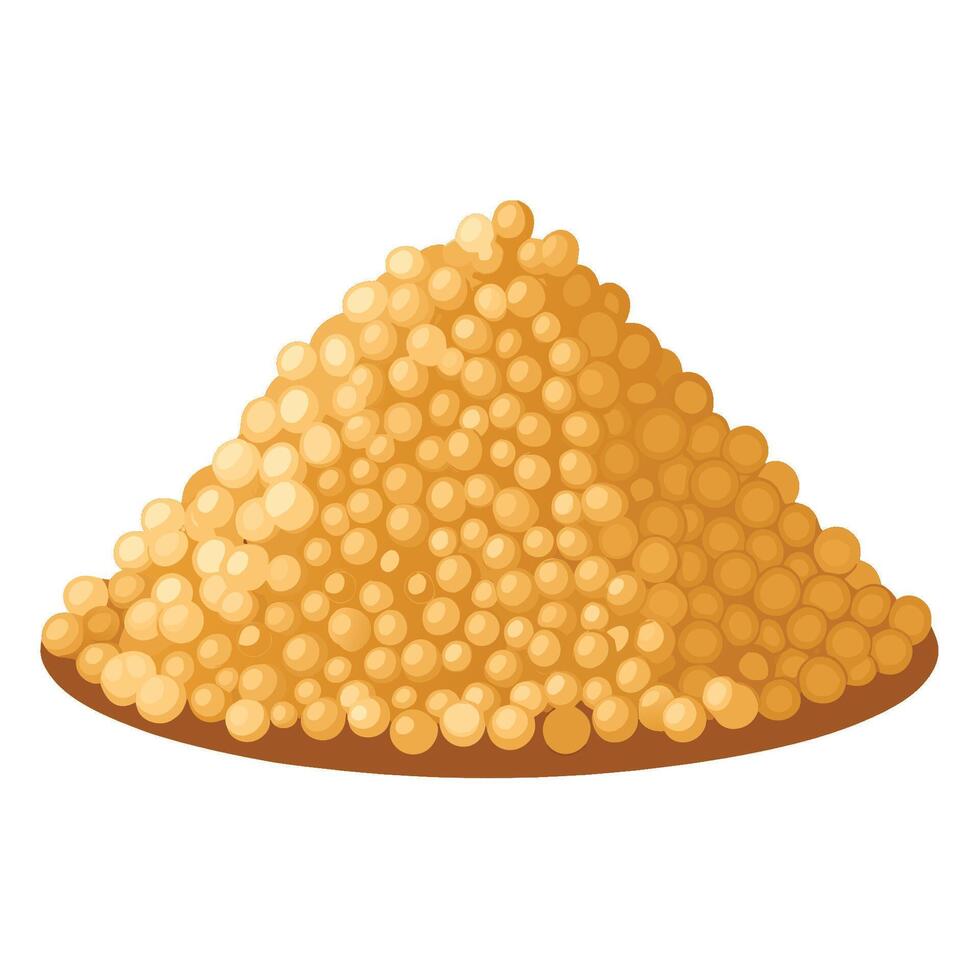 A pile of yellow corn on a white background vector