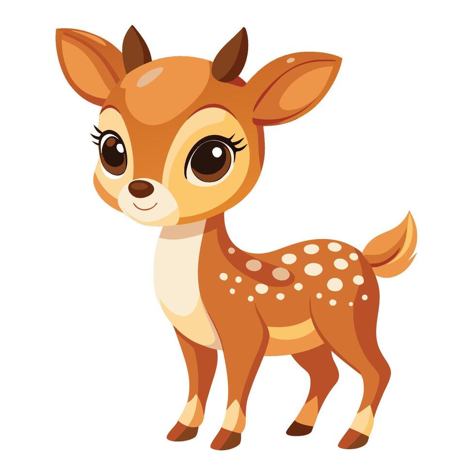 Cute deer illustration vector