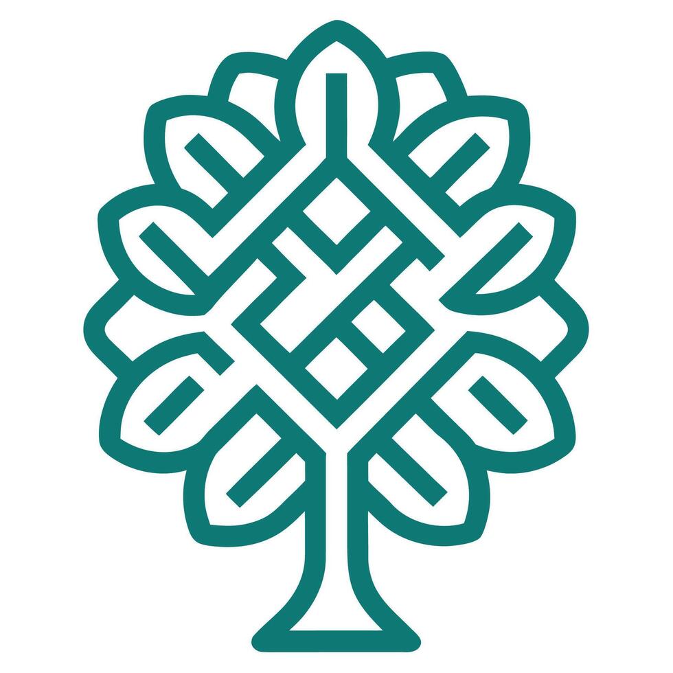 The celtic knot tree logo vector