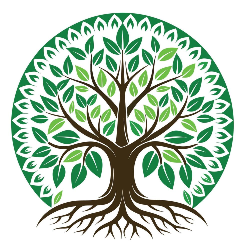 The tree of life logo vector