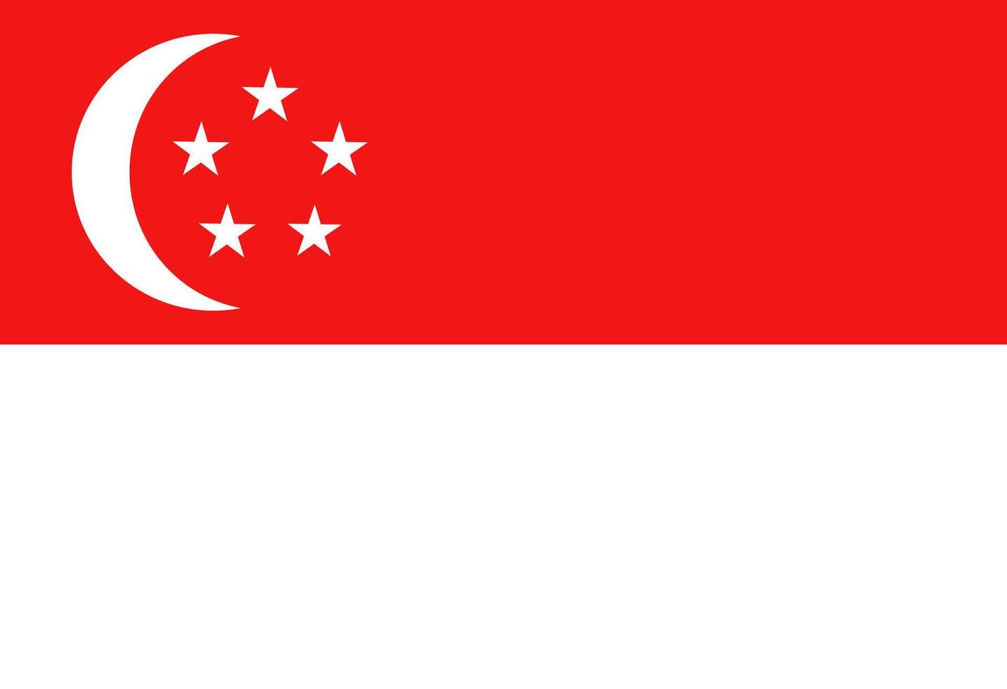 Singapore flag illustrator national vector