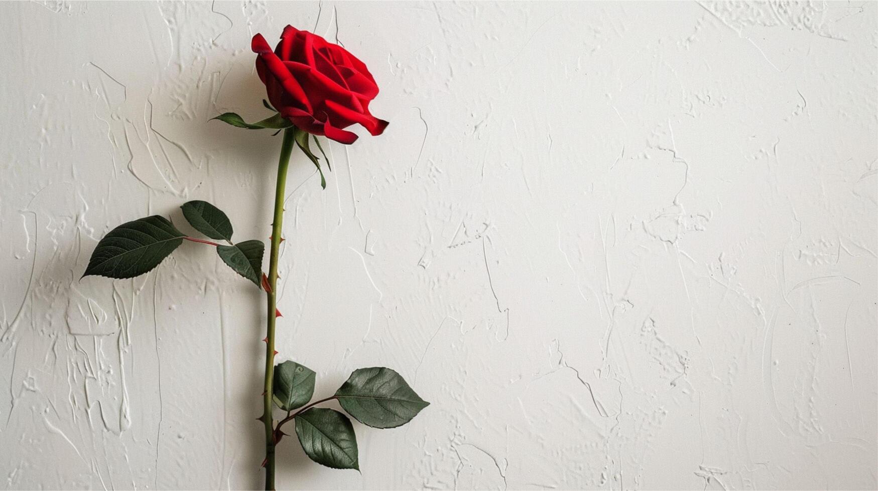 Red rose on an old wooden background, a beautiful blossom symbolizing love and nature photo