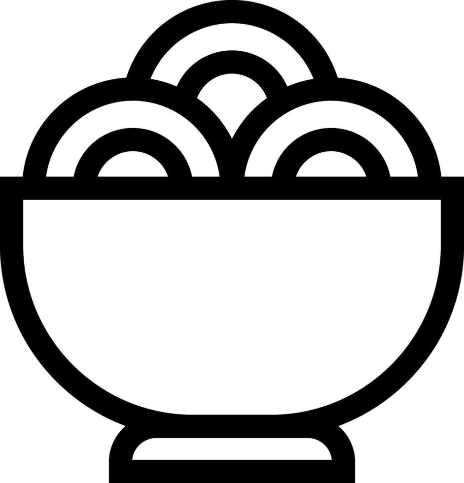 Steaming Chinese Noodles Bowl Icon vector