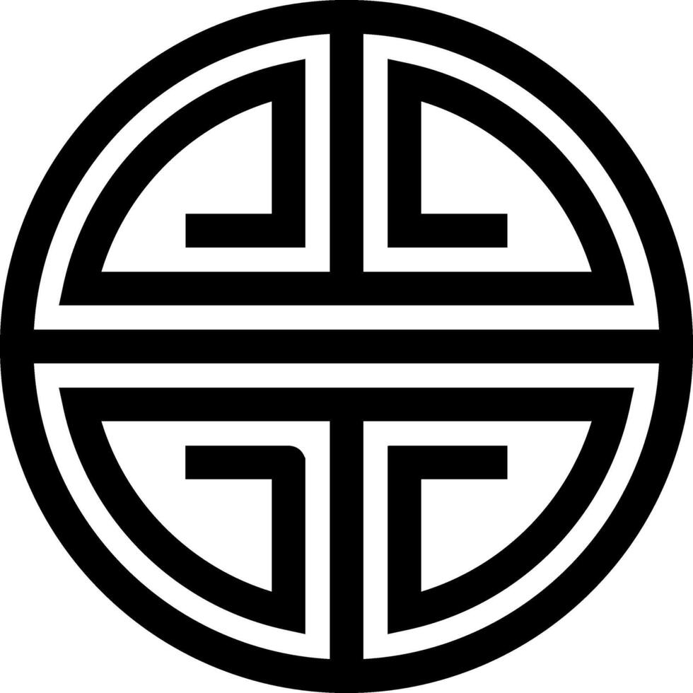 Intricate Celtic Symbol Design Icon vector