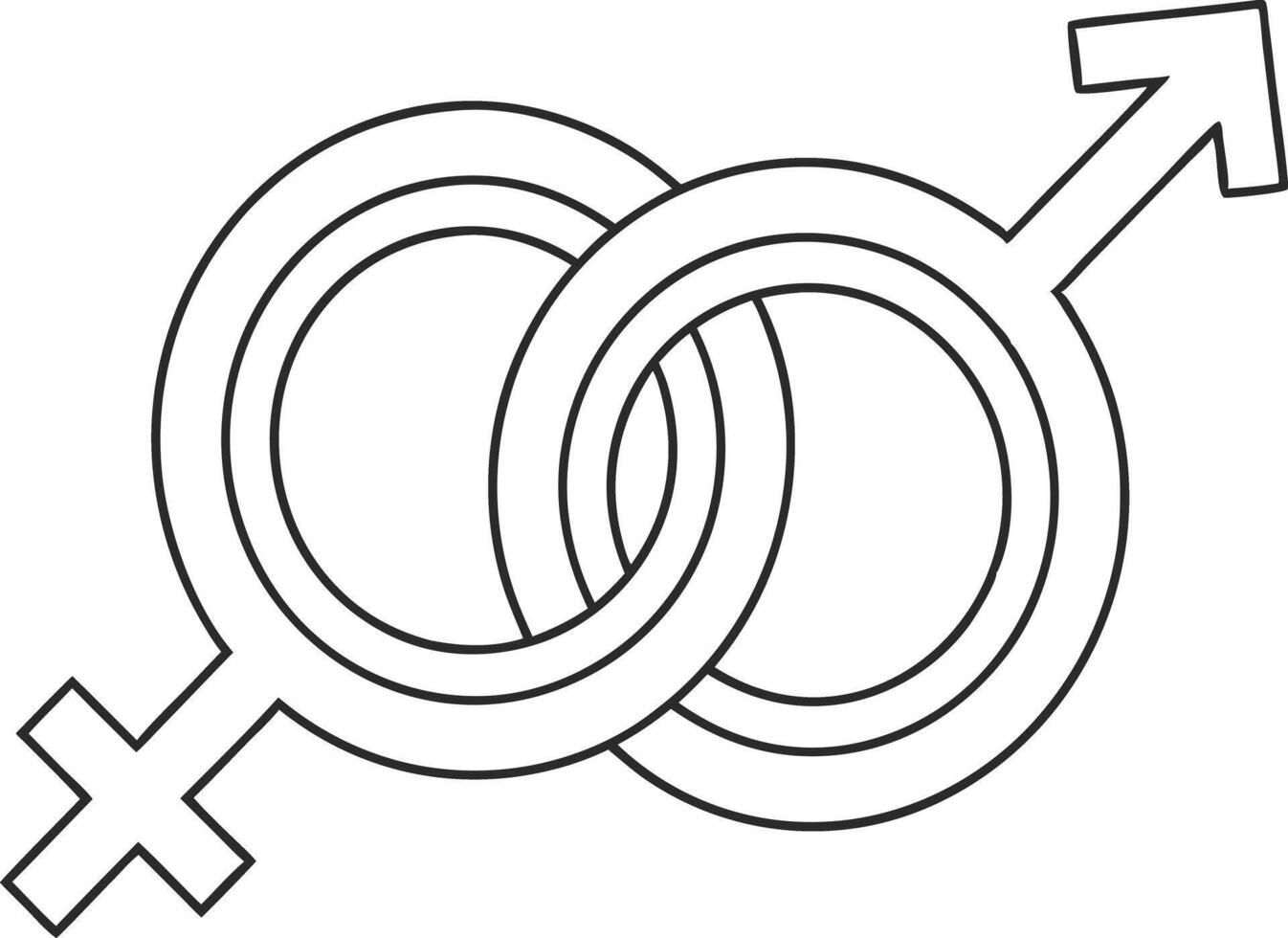 Unique Gender Equality Design Perfect for Advocacy Awareness and Empowerment Campaigns vector