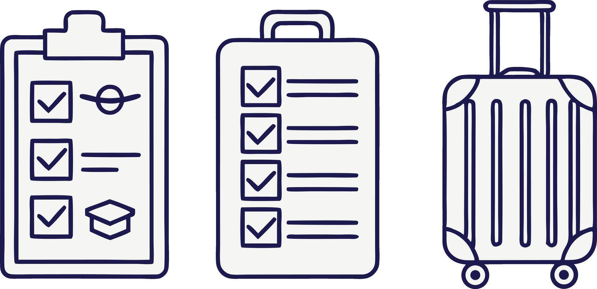 Unique Travel Planning and Checklist Design Perfect for Tourism and Adventure Campaigns vector