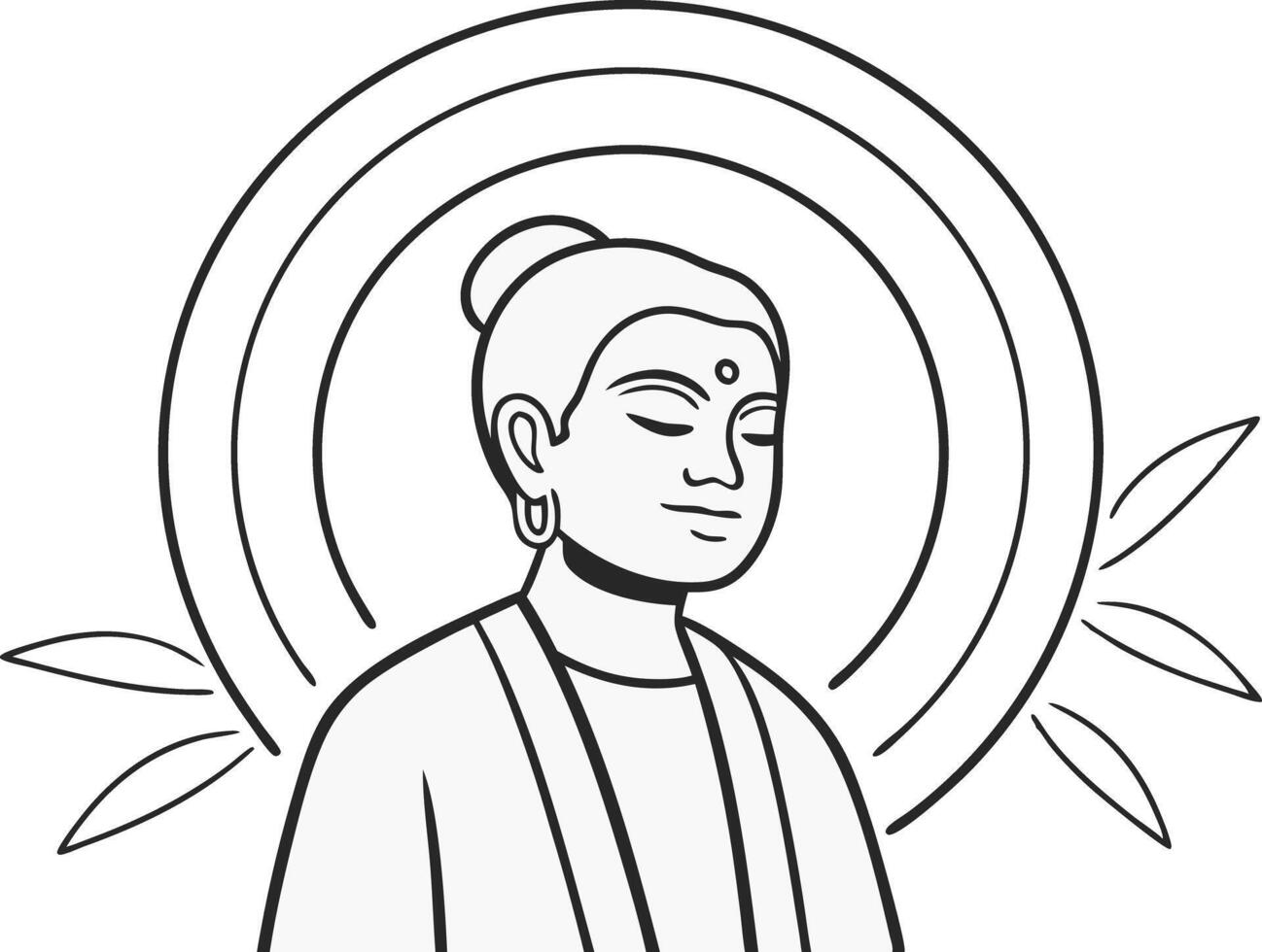 Mindfulness State Illustration Depicting Meditation Calmness and Mental Clarity Concepts vector