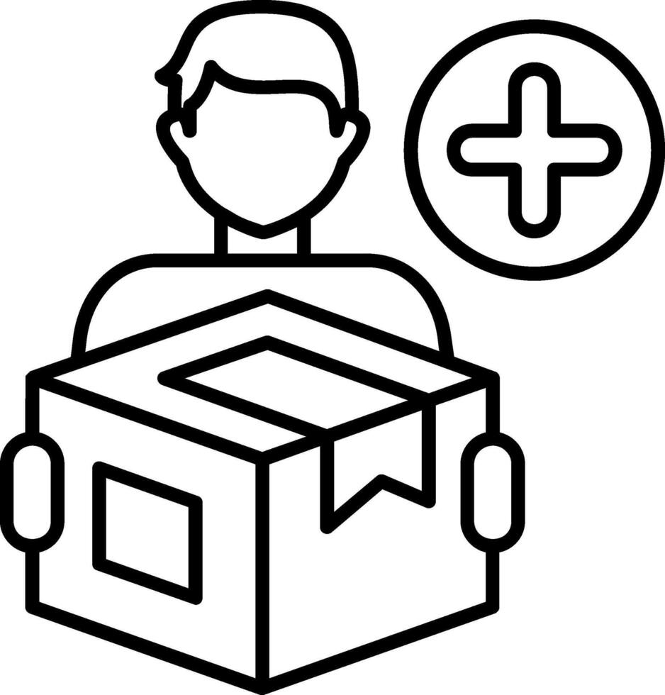 Delivery Line Icon vector