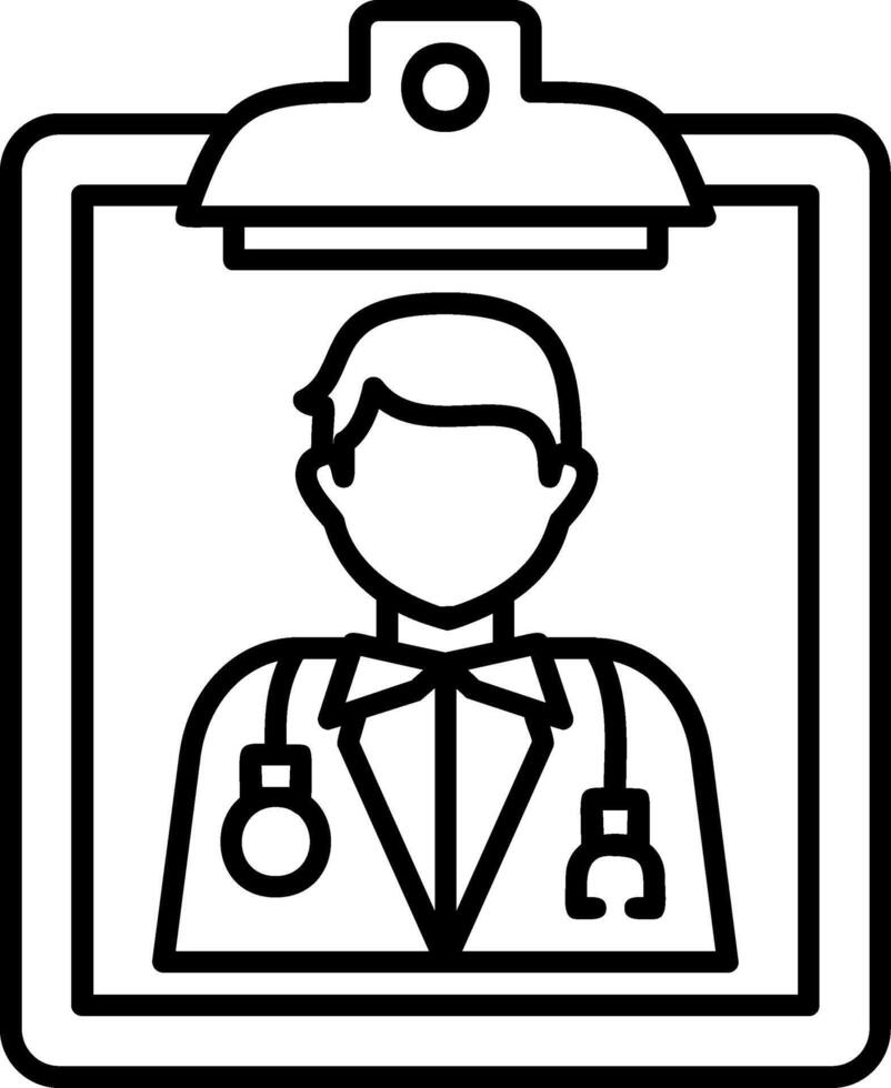 Clipboard Line Icon vector