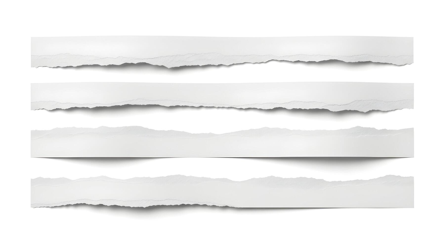 Torn Paper Strips with Shadows photo