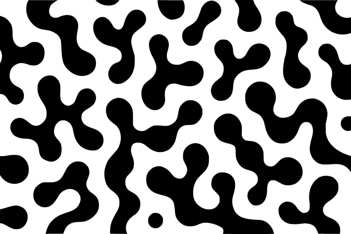 A black and white pattern with a lot of spots vector
